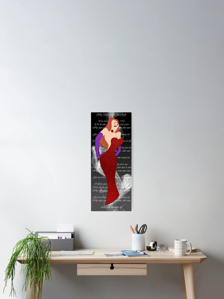 Thumbnail 2 of 3, Poster, Jessica Rabbit designed and sold by CarrowBrown.