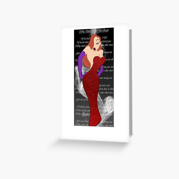 Jessica Rabbit Greeting Card