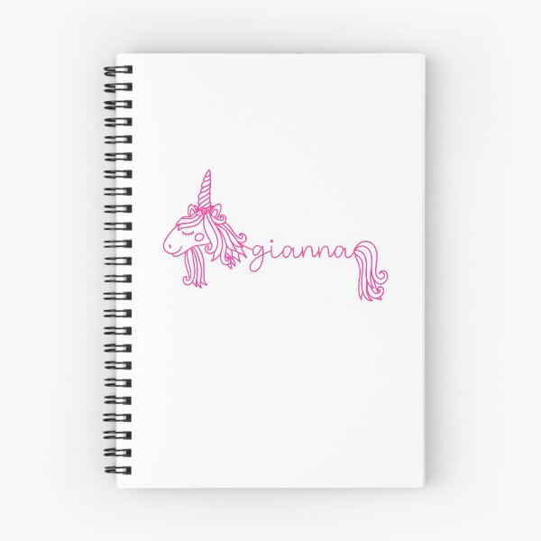 Item preview, Gianna Pink Unicorn Personalized Girl Name designed and sold by JaneApril.