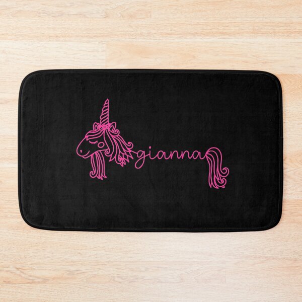 Item preview, Gianna Pink Unicorn Personalized Girl Name designed and sold by JaneApril.