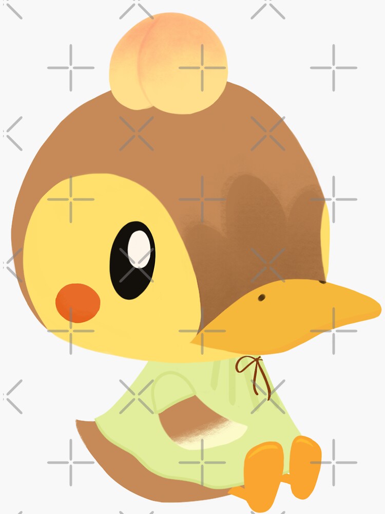 Thumbnail 3 of 3, Sticker, Molly with a Peach designed and sold by leonnya.