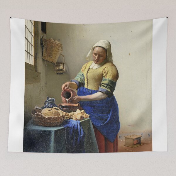 Item preview, Het melkmeisje, Johannes Vermeer, ca. 1660 designed and sold by TJ Devadatta Best.