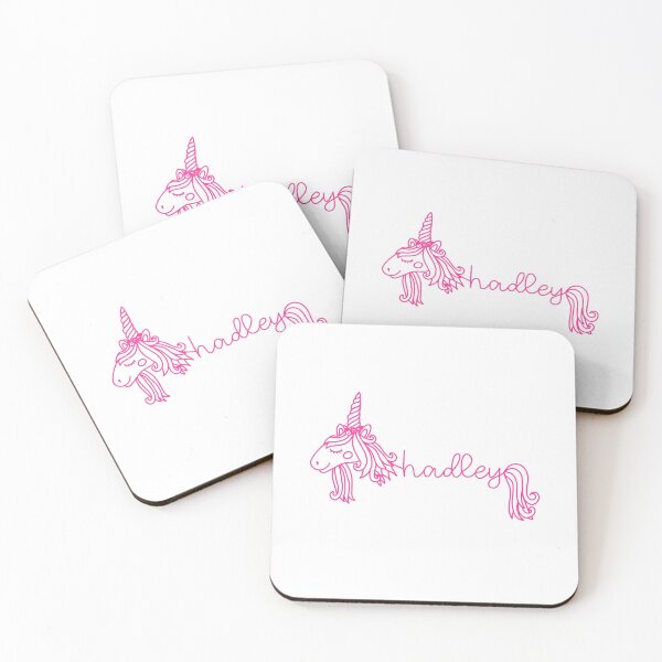 Item preview, Hadley Pink Unicorn Personalized Girl Name designed and sold by JaneApril.