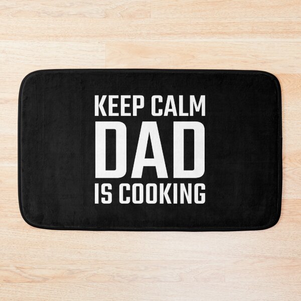 Item preview, Keep Calm Dad is Cooking White designed and sold by quoteology.