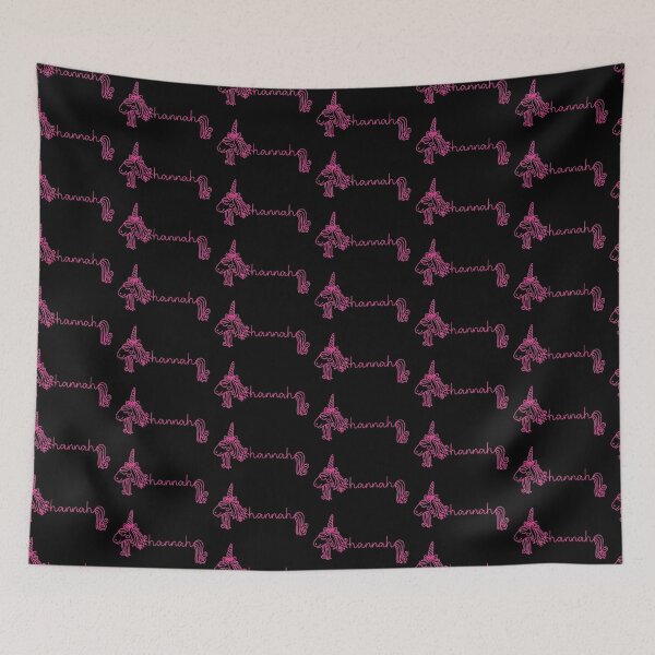 Item preview, Hannah Pink Unicorn Personalized Girl Name designed and sold by JaneApril.