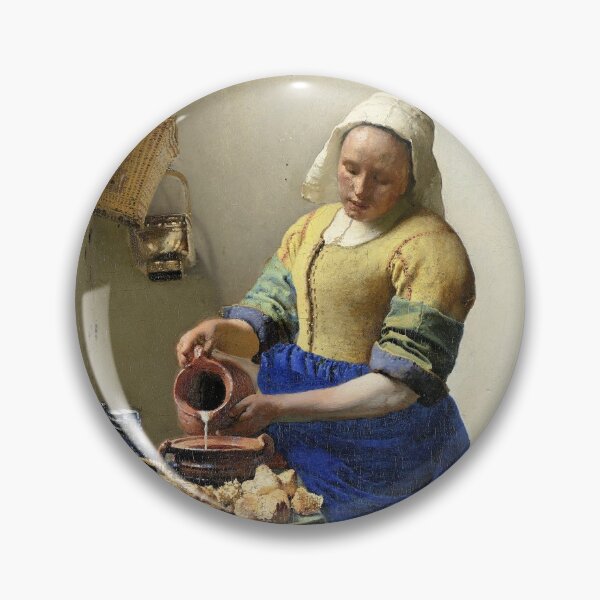 Item preview, Het melkmeisje, Johannes Vermeer, ca. 1660 designed and sold by TJ Devadatta Best.