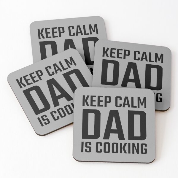 Item preview, Keep Calm Dad is Cooking Black designed and sold by quoteology.