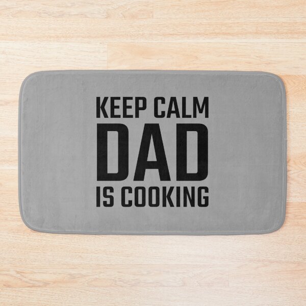 Item preview, Keep Calm Dad is Cooking Black designed and sold by quoteology.