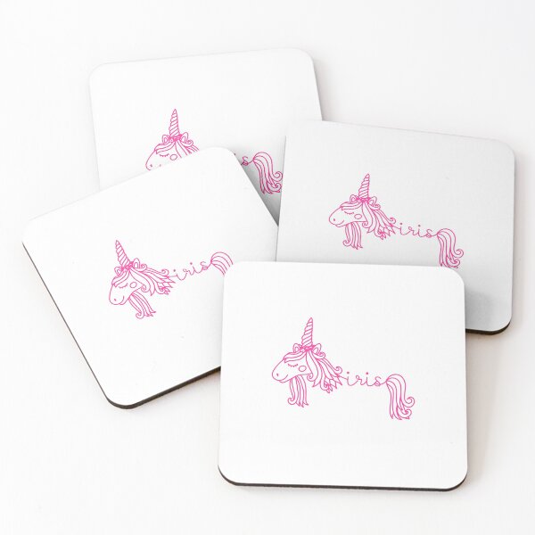 Item preview, Iris Pink Unicorn Personalized Girl Name designed and sold by JaneApril.