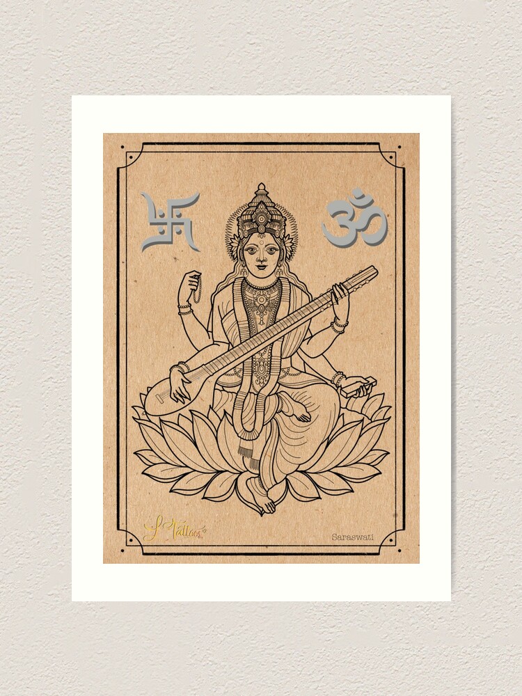 Goddess Saraswati by ganeshpednekr on DeviantArt