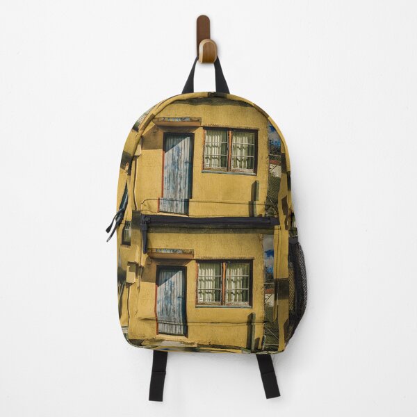 Item preview, Orange industrial unit with peeling paint. designed and sold by Stus RoadTrips.