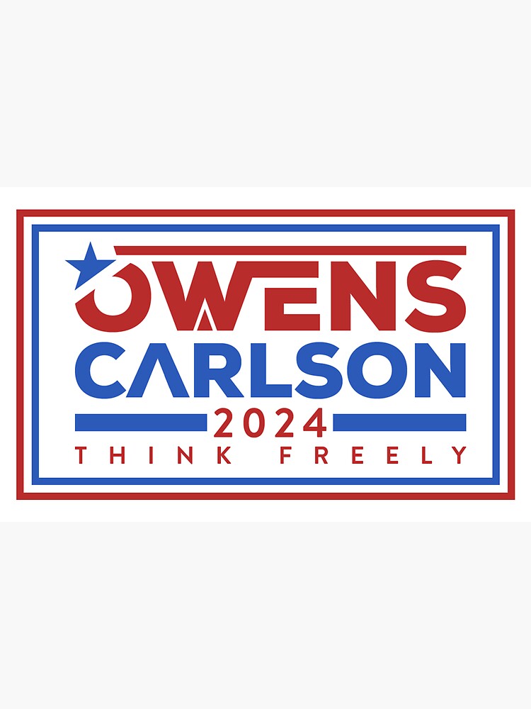 "Owens Carlson 2024 Campaign" Sticker for Sale by BarrettDigital