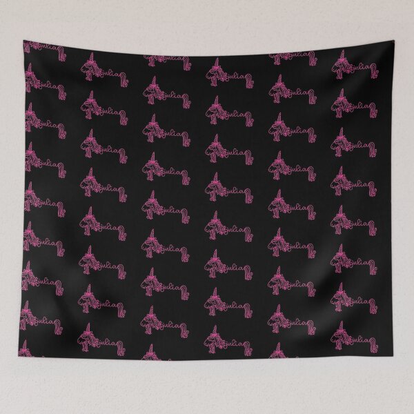 Item preview, Julia Pink Unicorn Personalized Girl Name designed and sold by JaneApril.