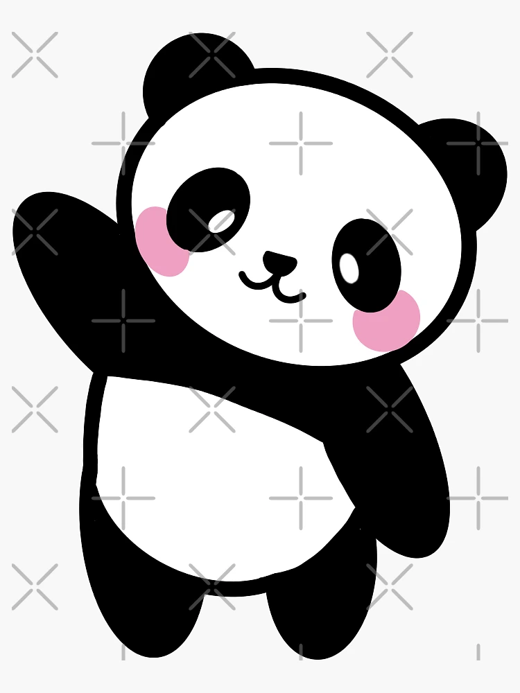 Kokoro Araiguma Puffy Stickers - Kawaii Panda - Making Life Cuter