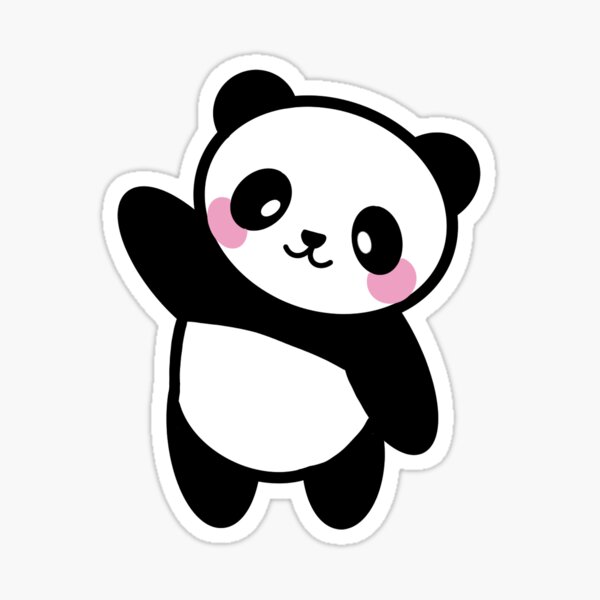 Kawaii Panda Girl Stickers Redbubble - kawaii panda roblox