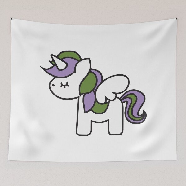 Item preview, Genderqueer Unicorn designed and sold by AfterJune.