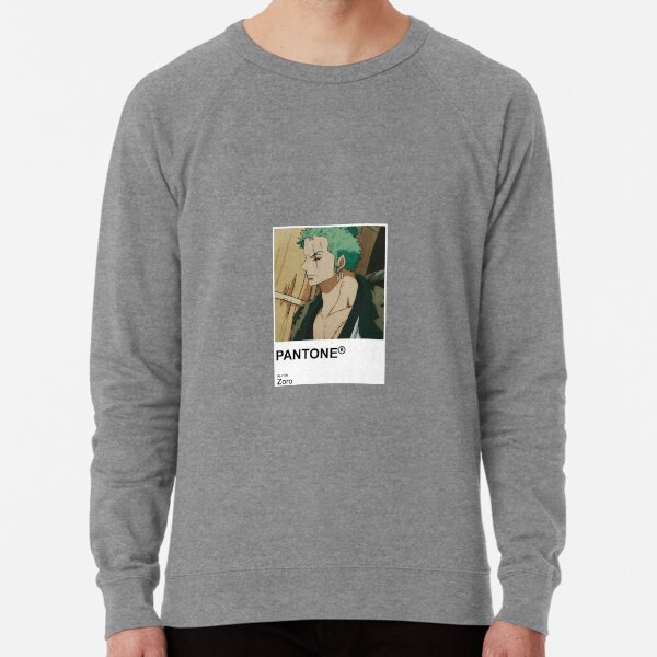Zoro Anime Pantone Sticker Lightweight Sweatshirt