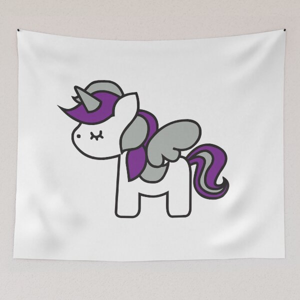 Item preview, Graysexual Unicorn designed and sold by AfterJune.