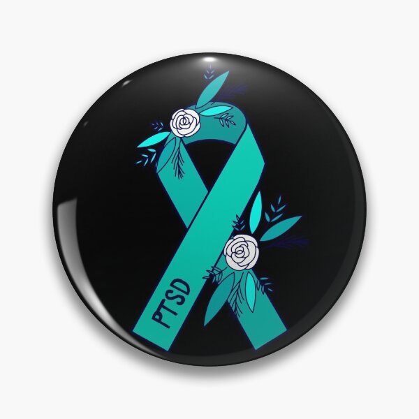 Item preview, PTSD Awareness, Teal Ribbon designed and sold by lozo828.