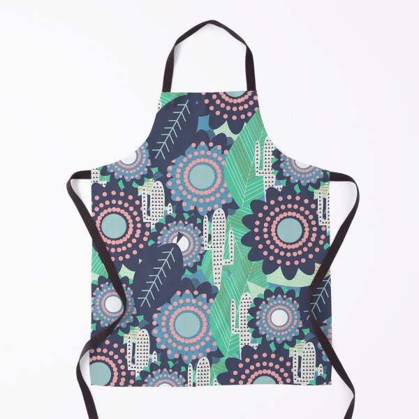 Item preview, Floral pattern with decorated cacti designed and sold by cocodes.