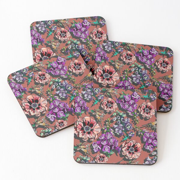 Item preview, Amapolas de terracota y dedalera designed and sold by ariellemorris.