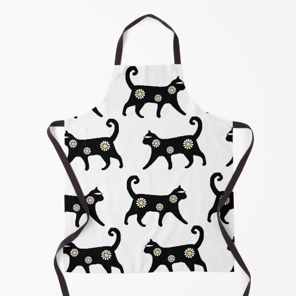 Item preview, black cat floral pattern cute seamless designed and sold by Nabojit.