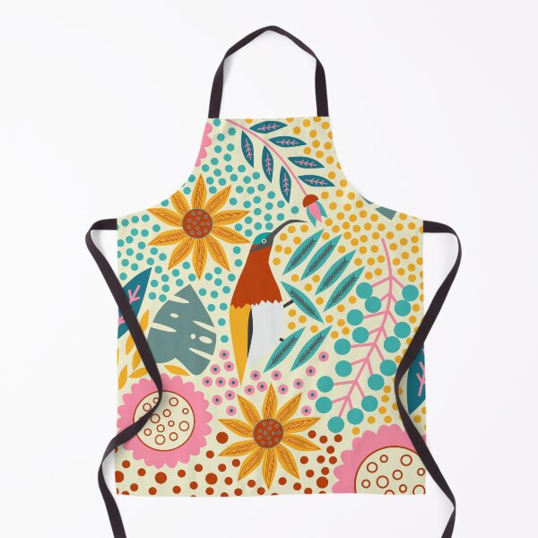 Item preview, Floral paradise with a cute sunbird designed and sold by cocodes.