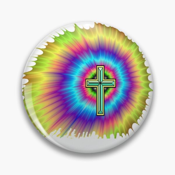 Item preview, CRYSTAL CROSS Over BLAZING TIE DYE designed and sold by Timothy Forder.