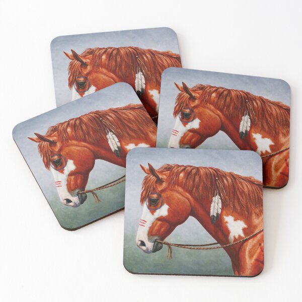 Item preview, Chestnut Pinto Native American War Horse designed and sold by csforest.