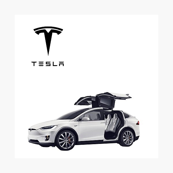 Tesla X Wall Art Redbubble - tesla model s performance low poly roblox