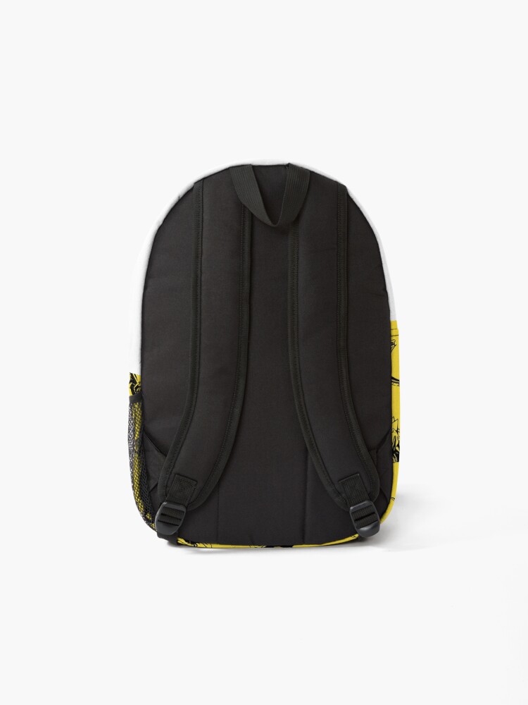 Alternate view of Dinosaurs on Yellow Background Backpack