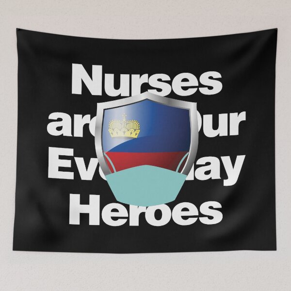 Item preview, Liechtenstein Nurses are Everyday Heroes designed and sold by HelloFromAja.
