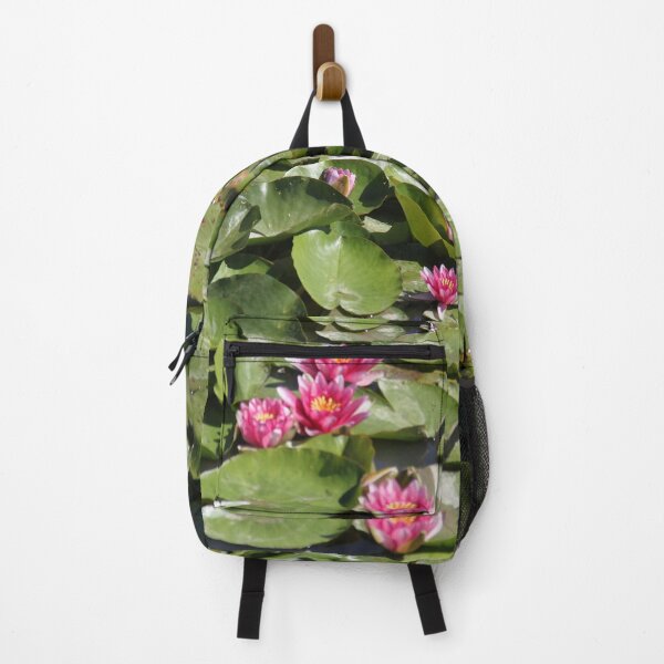 Item preview, Pink water lilies flowers and leaves designed and sold by EstelleRossetti.