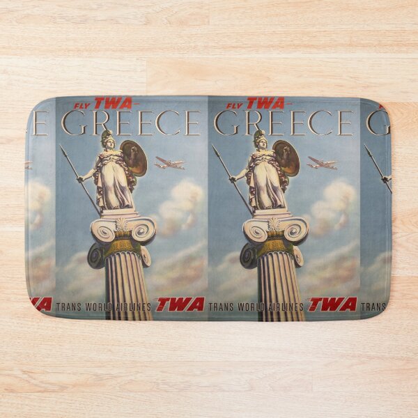 Item preview, Greece vintage travel poster designed and sold by stickart-marek.