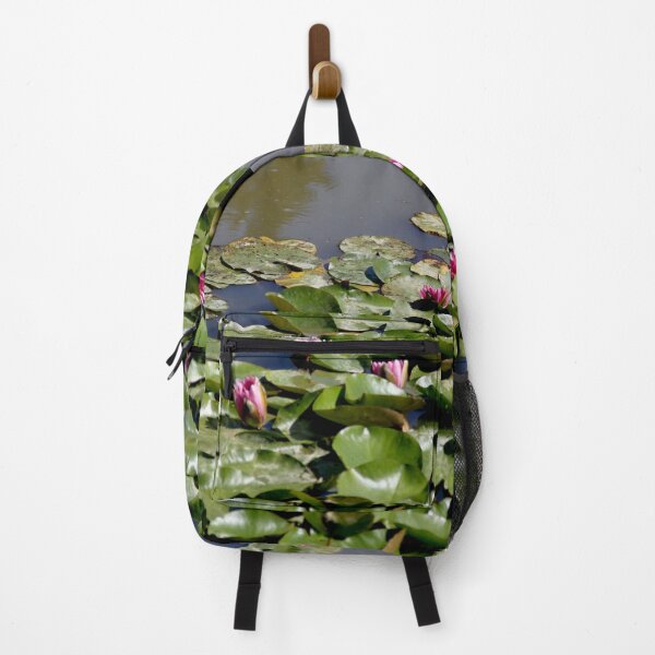 Item preview, Pink water lilies flowers and leaves designed and sold by EstelleRossetti.