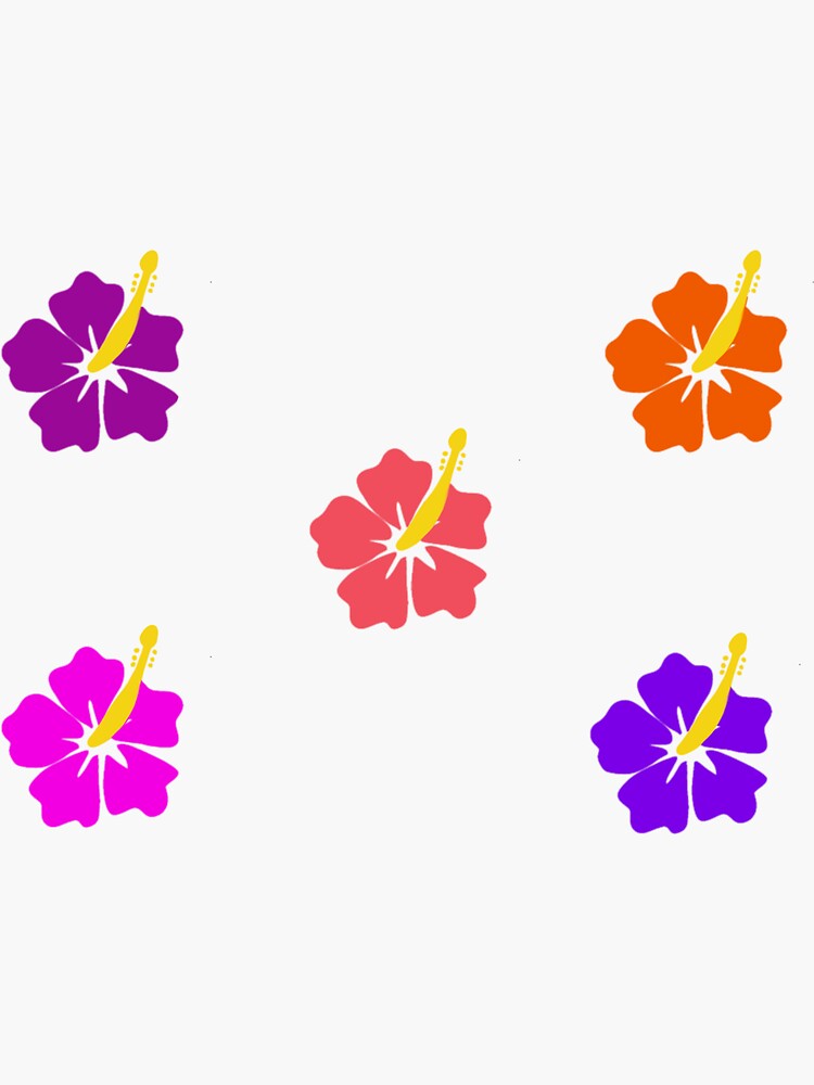 "hibiscus sticker pack" Sticker for Sale by caitlindoc Redbubble