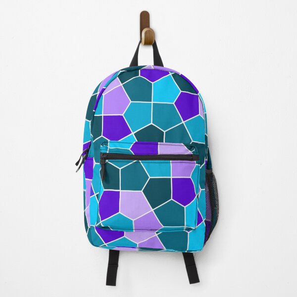 Item preview, Cairo Pentagonal Tiles in Aqua and Purple designed and sold by Shapes-Mania.