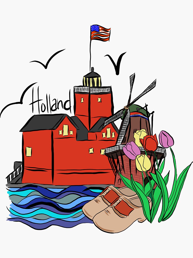 holland-michigan-sticker-for-sale-by-elliebeth-redbubble