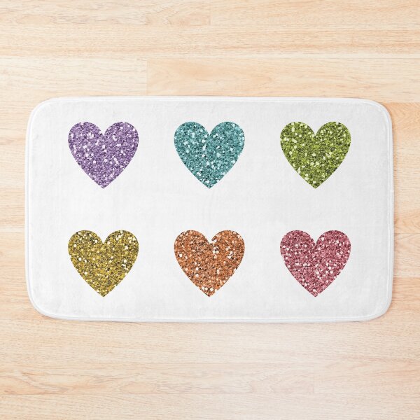 Item preview, Rainbow Glitter Hearts designed and sold by Brighterbykate.