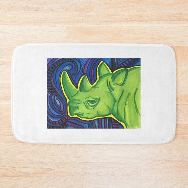 Aperçu de l'œuvre Rhinocéros vert créée et vendue par theclecticfunk.
