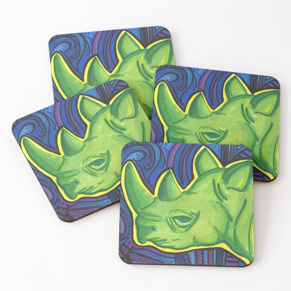 Item preview, Green rhino  designed and sold by theclecticfunk.