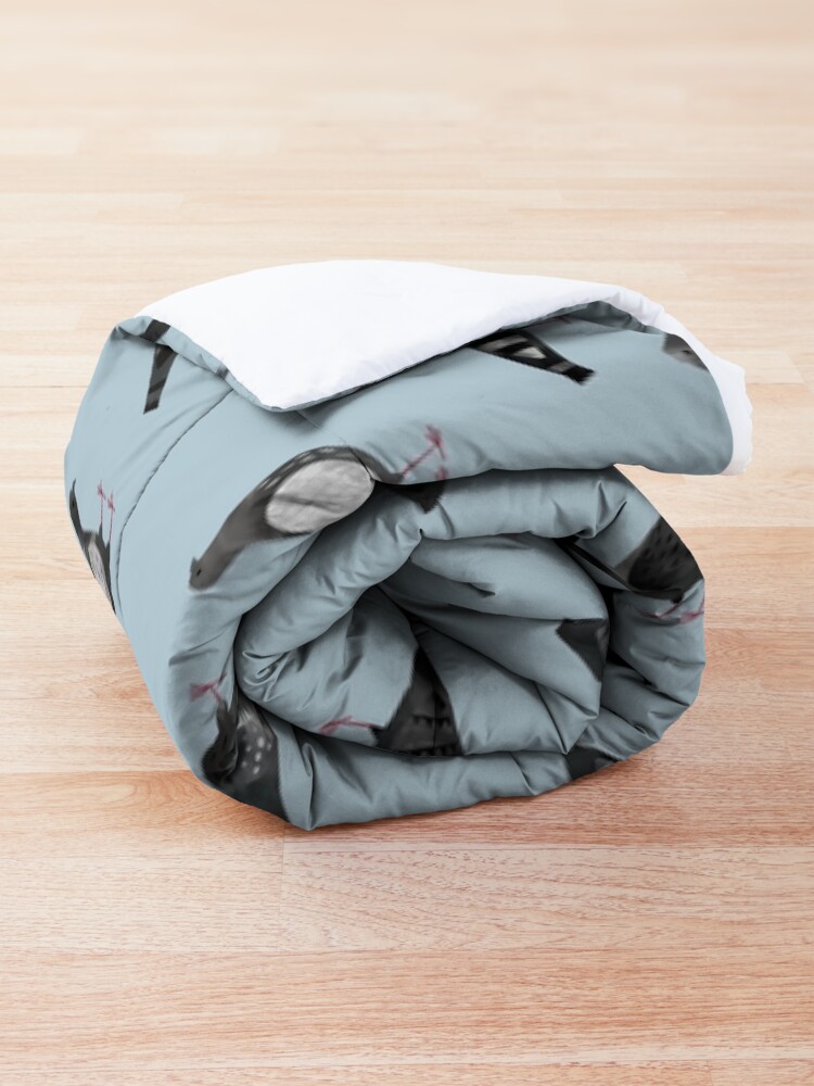 Alternate view of Pigeons Doing Pigeon Things Comforter
