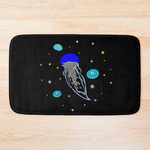 Item preview, Blue Jelly Fish in dark ocean artwork  designed and sold by SGS-.
