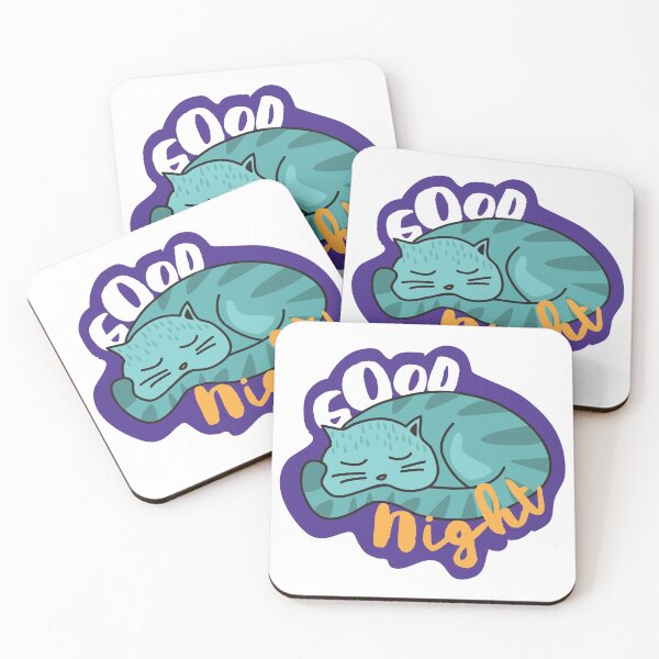 Item preview,  Good Night Kitty Cat Sticker designed and sold by More than Myriad.