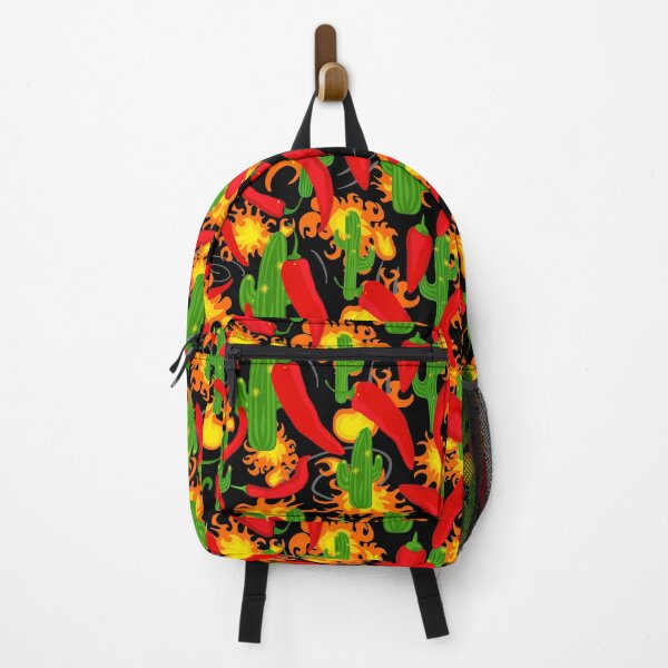 Item preview, Chilli Peppers, Cactus and Flames Cartoon Pattern designed and sold by CreativeBridge.