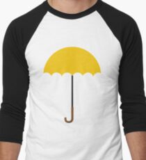 Flat Yellow Umbrella Men's Baseball ¾ T-Shirt