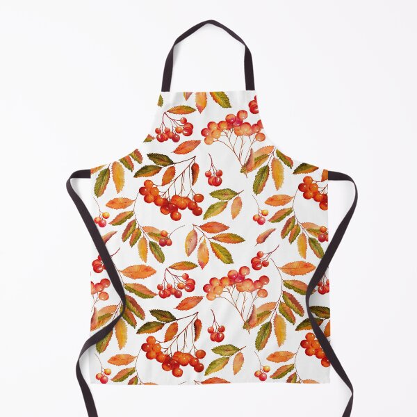 Item preview, Autumn seamless pattern with watercolor rowan branches designed and sold by AsyaTury.