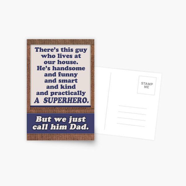 Item preview, Happy Father's Day, Superhero Dad. designed and sold by Micklyn2.