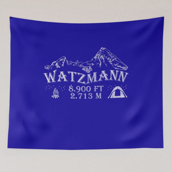 Item preview, Watzmann mountains hiking altitude tent campfire designed and sold by DerNerd.