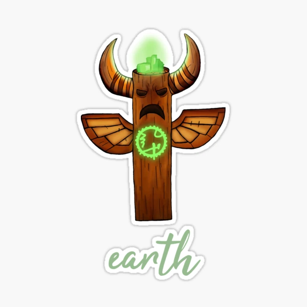 Shaman Earth Totem Sticker for Sale by Patriciapie
